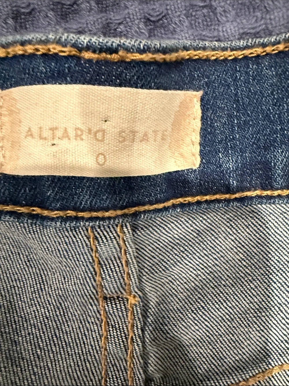 Altar'd State Light Blue Distressed Denim Cutoff Shorts